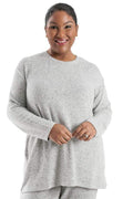 Tops La Cera Comfort Collection Heather Gray Long Sleeve Top