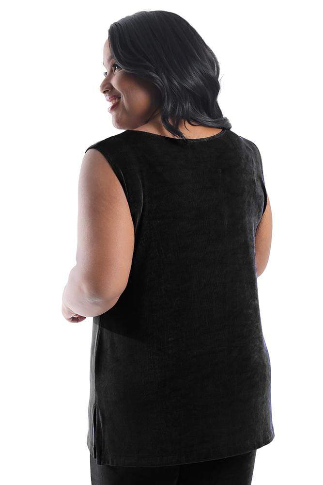 Vikki Vi Classic Black Sleeveless Tunic