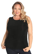 Tops Vikki Vi Classic Black Tank