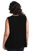 Vikki Vi Classic Black V-Neck Tank