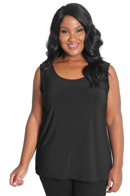 Tops Vikki Vi Jersey Black Tank
