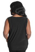 Tops Vikki Vi Jersey Black Tank