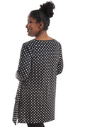 Tops Vikki Vi Jersey Polka Dot Handkerchief Tunic