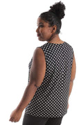 Tops Vikki Vi Jersey Polka Dot Tank