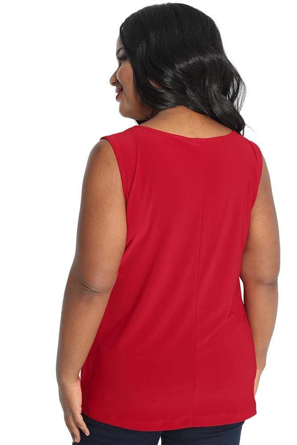 Vikki Vi Jersey Red Tank