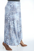Vikki Vi Jersey Navy Tribal Maxi Skirt