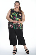 Vikki Vi Jersey Pink Tropical Tank