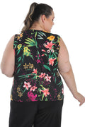 Vikki Vi Jersey Pink Tropical Tank
