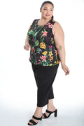 Vikki Vi Jersey Pink Tropical Tank