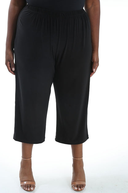Pants Vikki Vi Jersey Black Crop Pant