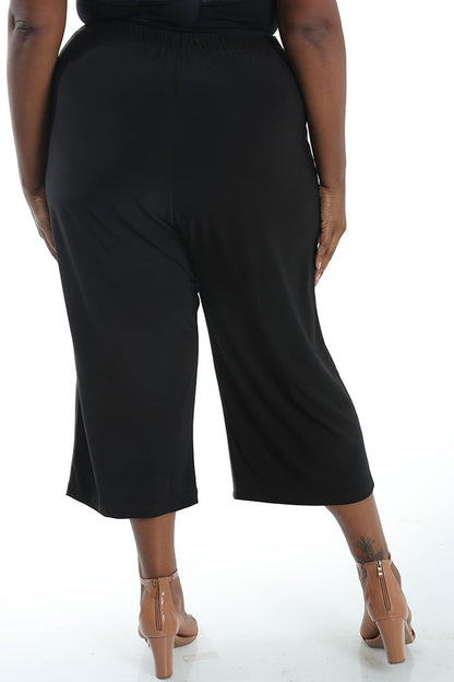 Pants Vikki Vi Jersey Black Crop Pant