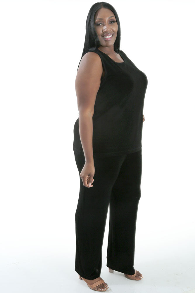 Pants Vikki Vi Classic Black Tall Pull-On Pant