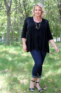 Vests Vikki Vi Classic Black Swing Vest